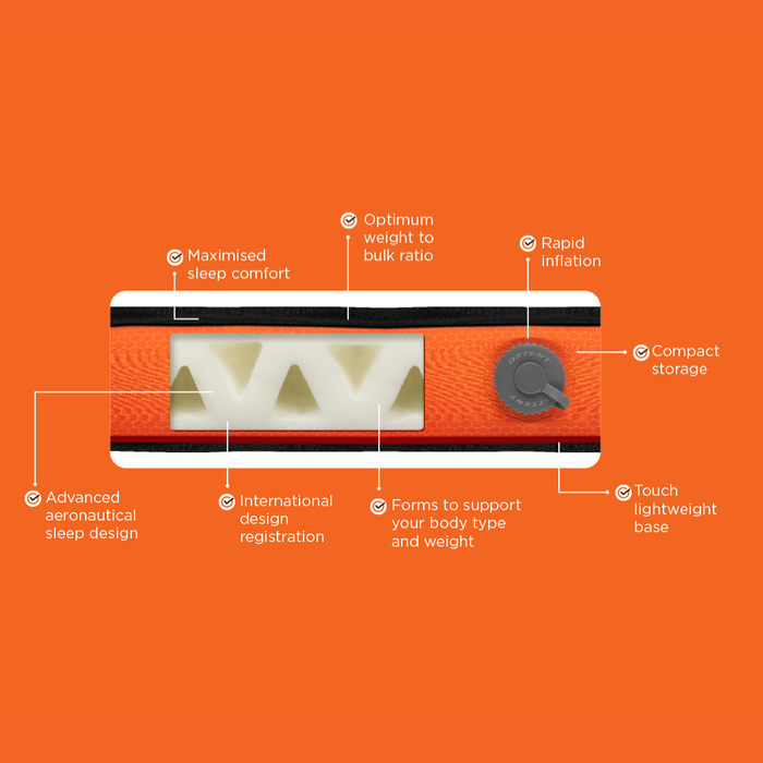Oztent Stratus XL Single Self-Inflating Mattress