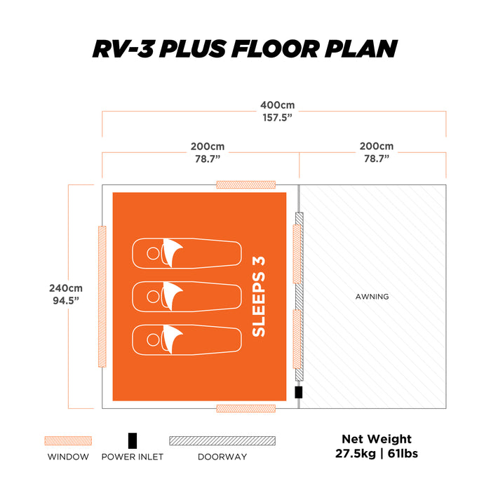 Oztent RV-3 Plus Tent
