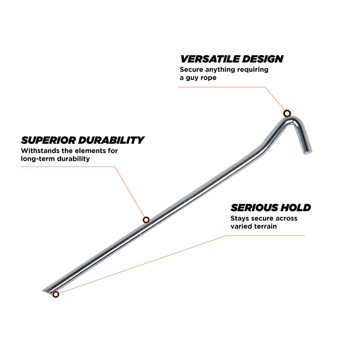 Oztent Steel Pegs - 8 Pack
