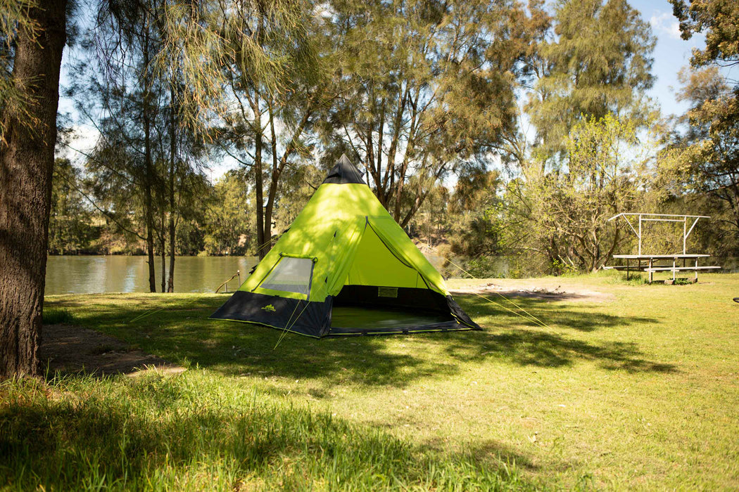 teepee tent australia MalamooTeepee 9 Person Tent — Oztent Australia Pty Limited