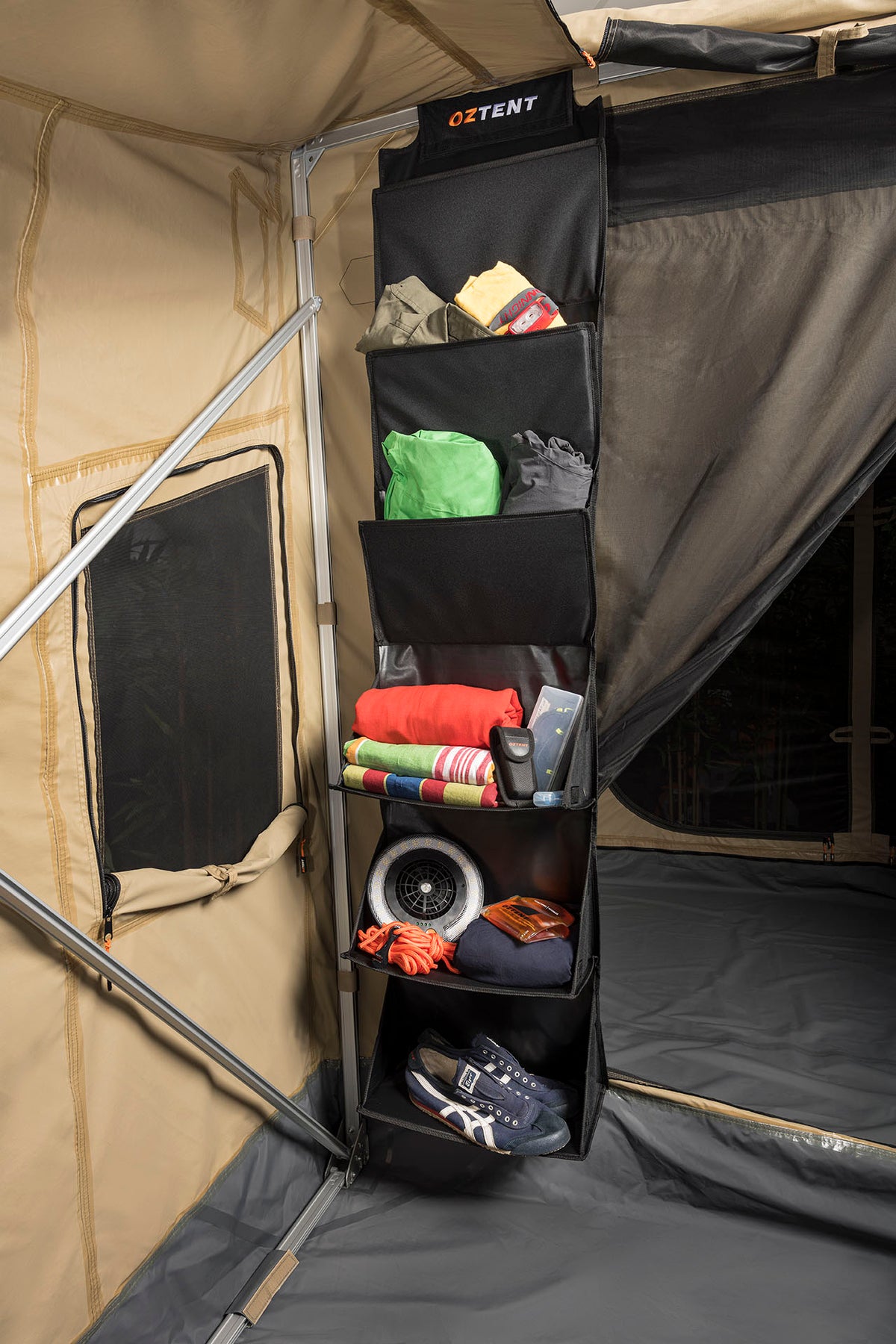 Oztent Hanging Storage Shelves — Oztent Australia Pty Limited